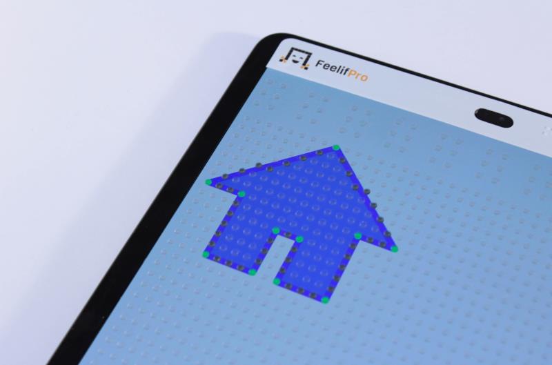 Showing a sample of the shape of a house on Feelif.