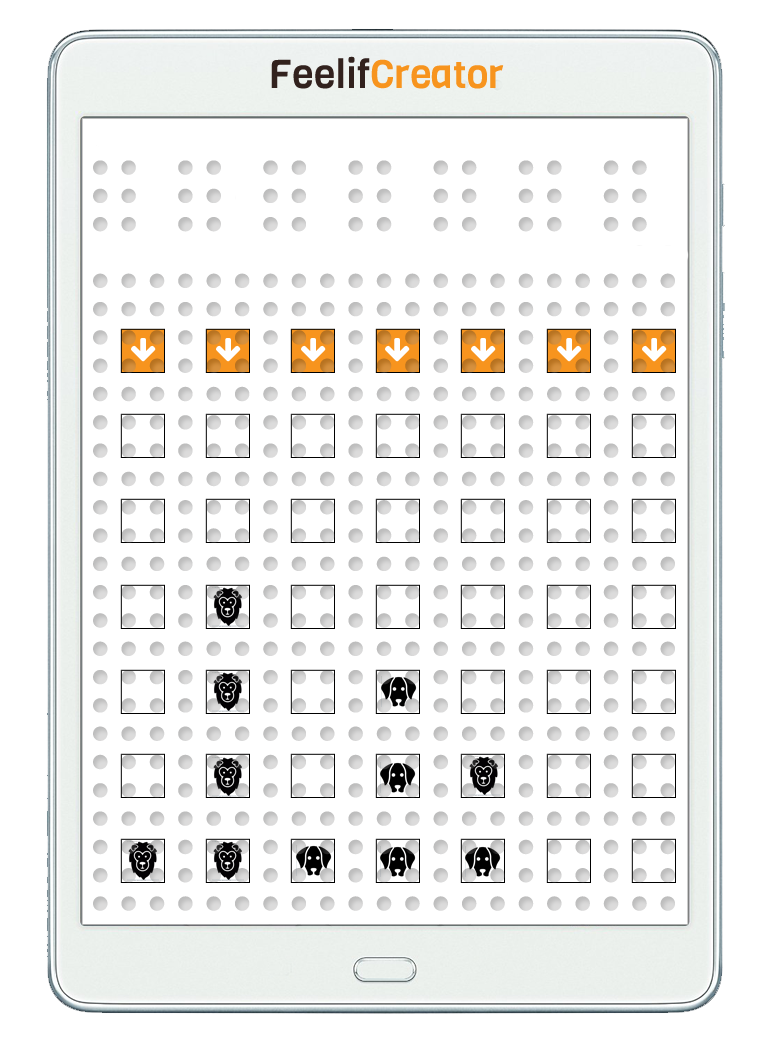 Connect Four digital game for blind